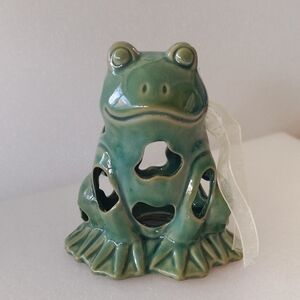 Green Ceramic Frog Cute